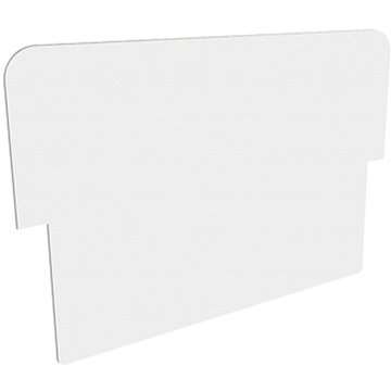 Logoplatte weiß für Alu-Line Sandwich Straßenschild - A2 46 x 22 cm