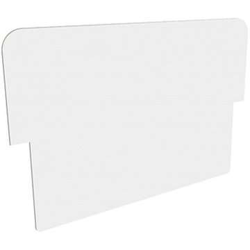 Logoplatte weiß für Alu-Line Sandwich Straßenschild - für A1 - 64 x 22 cm