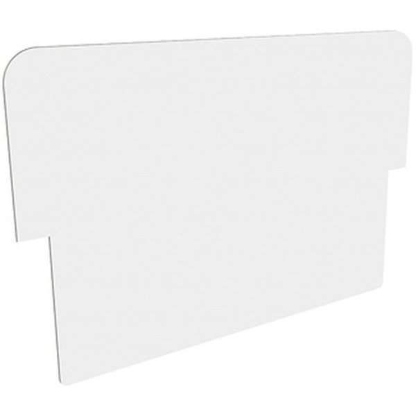 Logoplatte weiß für Alu-Line Sandwich Straßenschild - für A1 - 64 x 22 cm