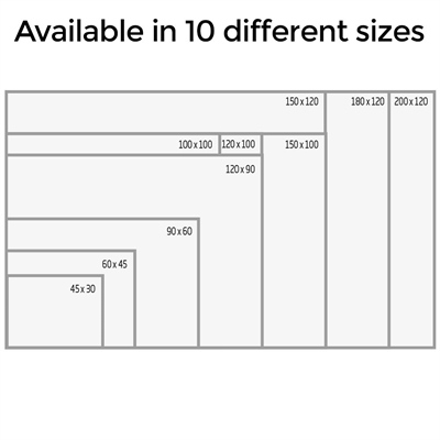 Whiteboard BASIC lackiert, 100x150cm