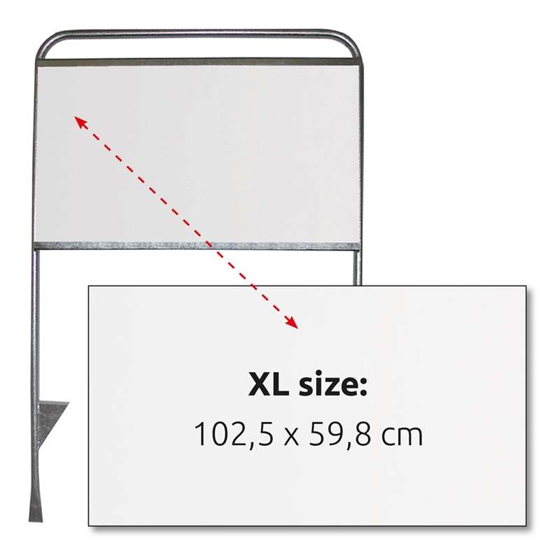 Logoplatte 102,5 x 59,8 cm für Estate Sign XL
