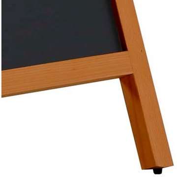 Wooden Kreidetafelschild Bow, dunkles Holz, Tafel 59 x 78 cm