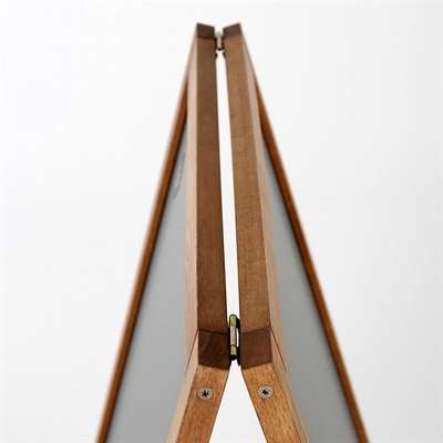 Wooden Kreidetafel Kundenstopper aus Holz mit mtalltafel, 60 x 80 cm