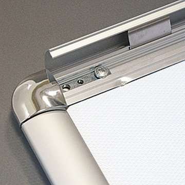 Klapprahmen mit 25mm Aluminium-Rondo-Profil, silber – 50 x 70 cm