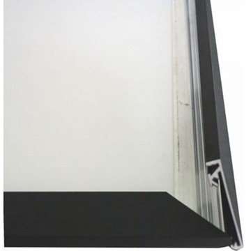 CROWN Klapprahmen mit 33mm Aluminium-Flachprofil, schwarz – 100 x 140 cm