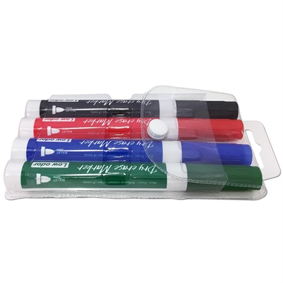 Whiteboard-Marker – 4 Stk. schwarz