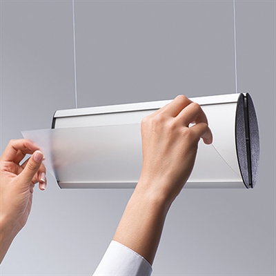 Doppelseitiges Hängeschild, 1 Lage – 50 x 14,8 cm