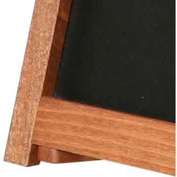 Wooden Kreidetafel für Tisch aus Holz mit Füßen. Dunkles Holz – A4 – 21,6 x 27,9 cm