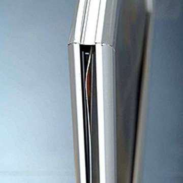 Slide-in Rahmen doppelseitig vertikal - 25 mm - Silber