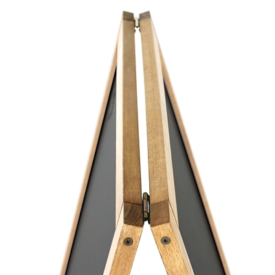 Wooden Kreidetafel Kundenstopper aus Holz mit Stahlbrett 46 x 68 cm – Buche