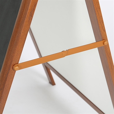 A-Board Wood look kundenstopper mit dekorativem Top – Holzoptik