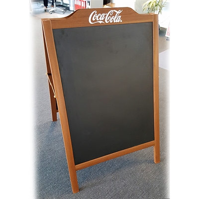 A-Board Wood look kundenstopper mit dekorativem Top – Holzoptik