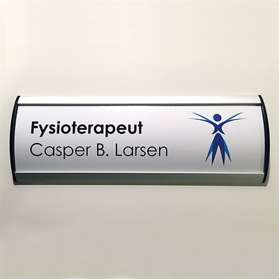 Türschild/Wandschild zur Systematisierung, Silber - 14,8x40cm