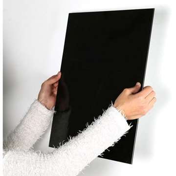 Magnetische Glastafel, schwarz - 40x60 cm