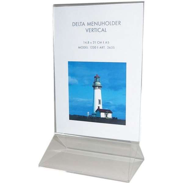 Delta Menükartenhalter vertikal – A5 – 14,8 x 21 cm