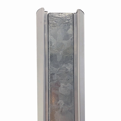 Schwerer Outdoor Kundenstopper mit Betonfuß, silver - 100x140 cm