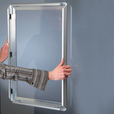 Window Frame Alu-Klapprahmen doppelseitig - 25 mm - Silber