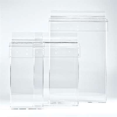 Outdoor-Prospekthalter box aus Acryl, vertikal, A6