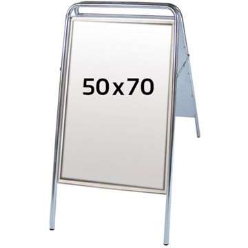Expo Sign Standard Kundenstopper - 50x70 cm - Silber