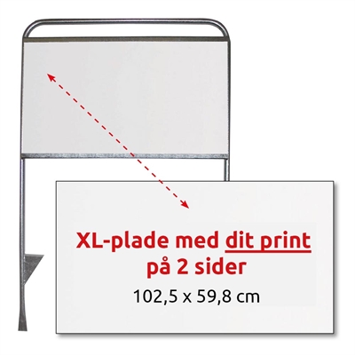 Estate Sign XL, Maklerschild mit doppelseitigem Druck