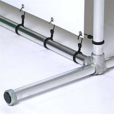 Banner Tube Freestanding Frame, freistehender Rahmen aus Aluminiumrohr 0,3 mm / Ø 48 mm - 100 x 50 cm