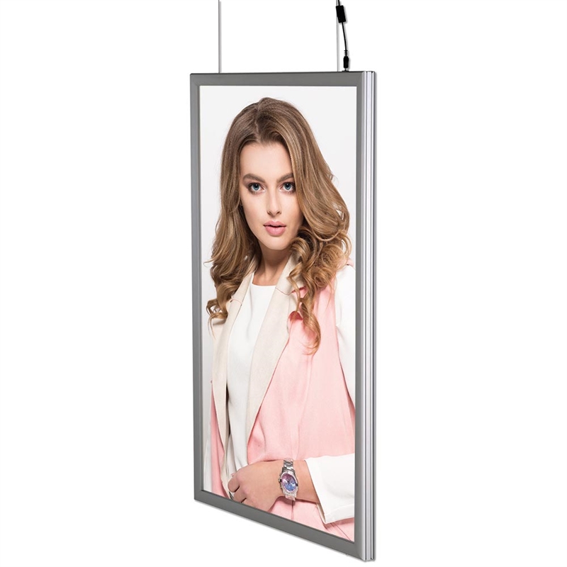 LED-Leuchtrahmen doppelseitig – 50 x 70 cm vertikal