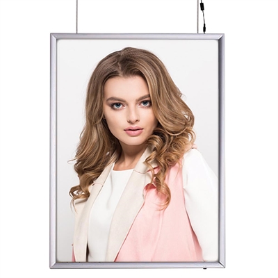 LED-Leuchtrahmen doppelseitig – 50 x 70 cm vertikal