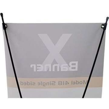 X-Banner 55x150cm ohne Banner und Aufdruck - Schwarz
