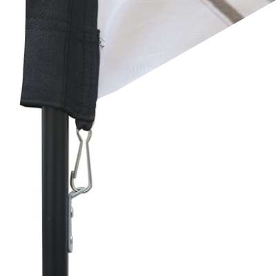 Beachflag, Outdoor-Drop flag, Large, inklusive Flagge mit Aufdruck und schwarzem Mast