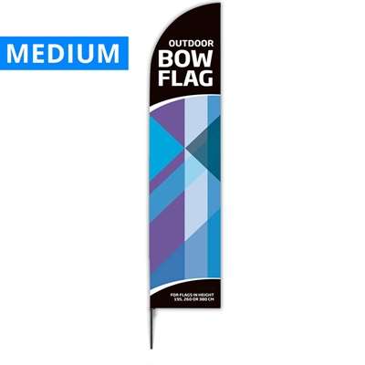 Beachflag, Outdoor-Bow,Medium, schwarz, Medium, inkl. Flagge