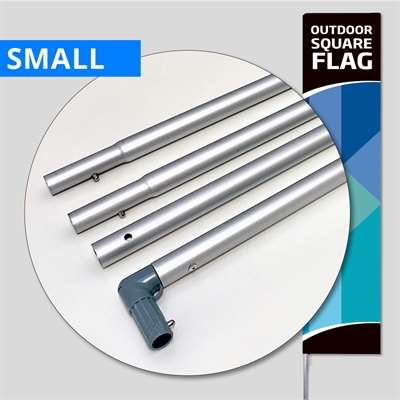 Beachflag, Outdoor Square Flag Small, Stangensystem alu