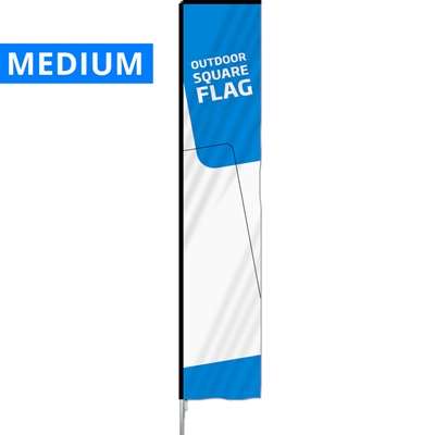 Beachflag, Outdoor Square Flag Medium, Stangensystem
