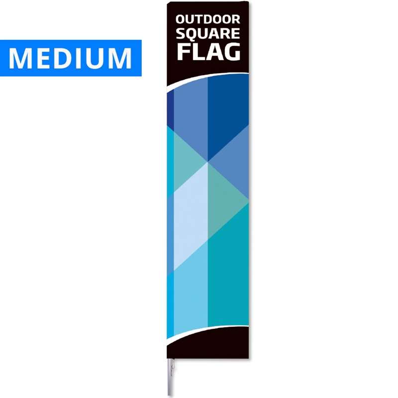 Beachflag, Outdoor Square Flag Medium, inkl. Mast und Flagge