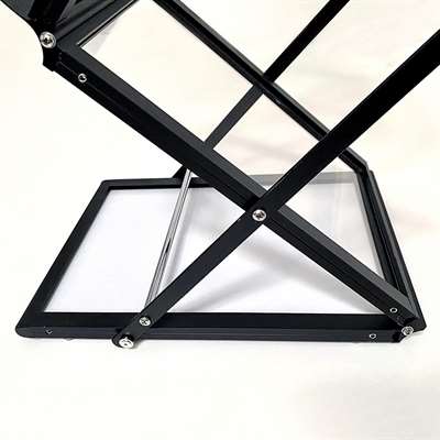 Flex-Broschürenständer - 6xA5 - 14,8x21 cm - schwarz