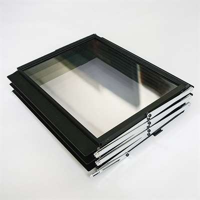 Flex-Broschürenständer - 6xA3 - 29,7x42 cm - schwarz