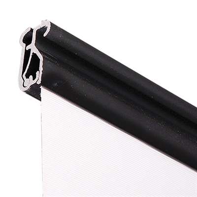 Basic Roll-up Kassette, schwarz, einseitig, 60 x 200 cm