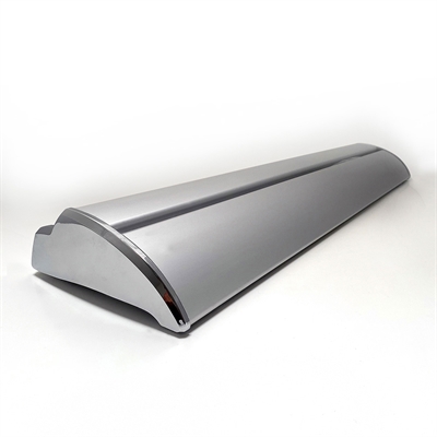 Lux Roll-up Kassette, silber, einseitig, 56 x 230 cm