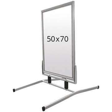 Wind-Line Basic Kundenstopper – 50x70 cm – Silber