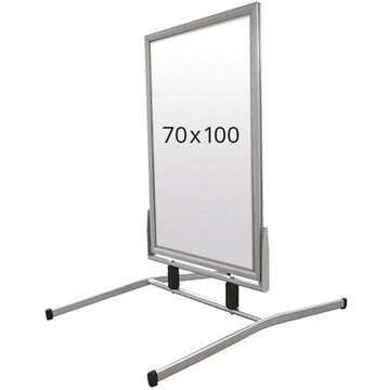 Wind-Line Basic Kundenstopper - 70x100 cm - Silber