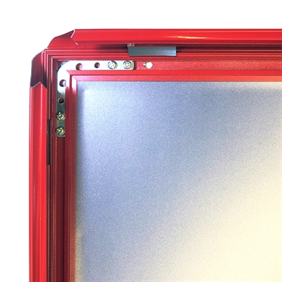 Klapprahmen mit 32mm Aluminium-Flachprofil, rot – 50 x 70 cm