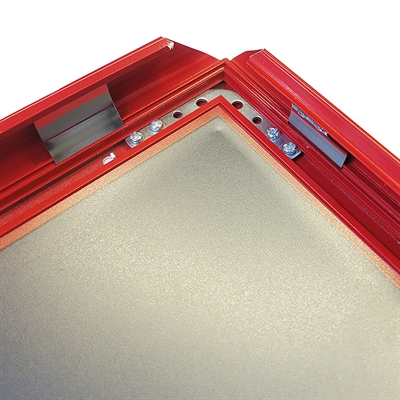 Klapprahmen mit 32mm Aluminium-Flachprofil, rot – 50 x 70 cm