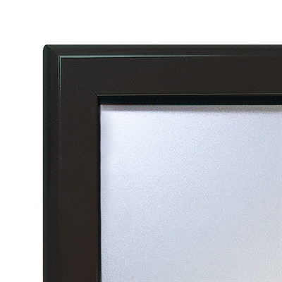 Klapprahmen mit 32mm Aluminium-Flachprofil, schwarz – A2