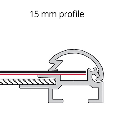 Klapprahmen mit 15mm Aluminiumprofil, silber - A5
