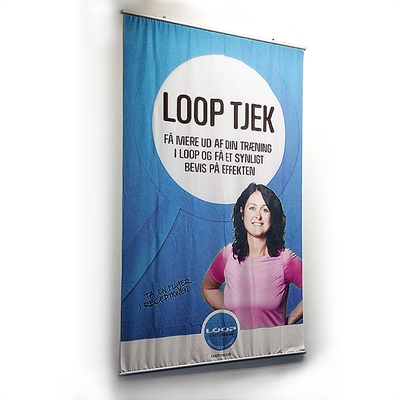 Poster-Line-Set, Posterleiste mit 26mm Aluminium-Posterleisten – 120 cm