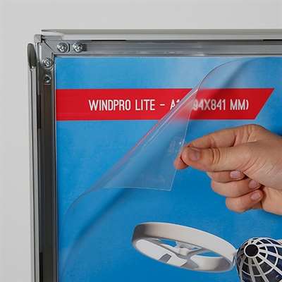 Wind-Sign Pro Kundenstopper - 50x70 cm - Silber