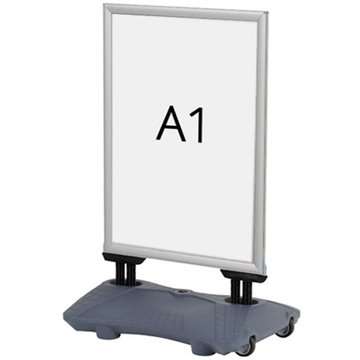 Wind-Sign Pro Kundenstopper – A1 – Silber