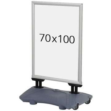 Wind-Sign Pro Kundenstopper - 70x100 cm - Silber
