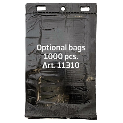 Eco Dispenser for Dogbags, silber, für Hundettüten, mit aufgedrucktem Info