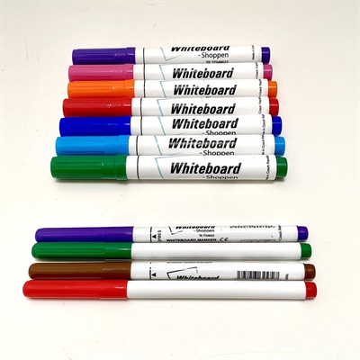 Color set, ass. markere til whiteboards, 11 stk.