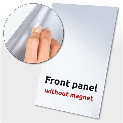PET-Frontplatte ohne Magnet, Übergröße – 53 x 73 cm
